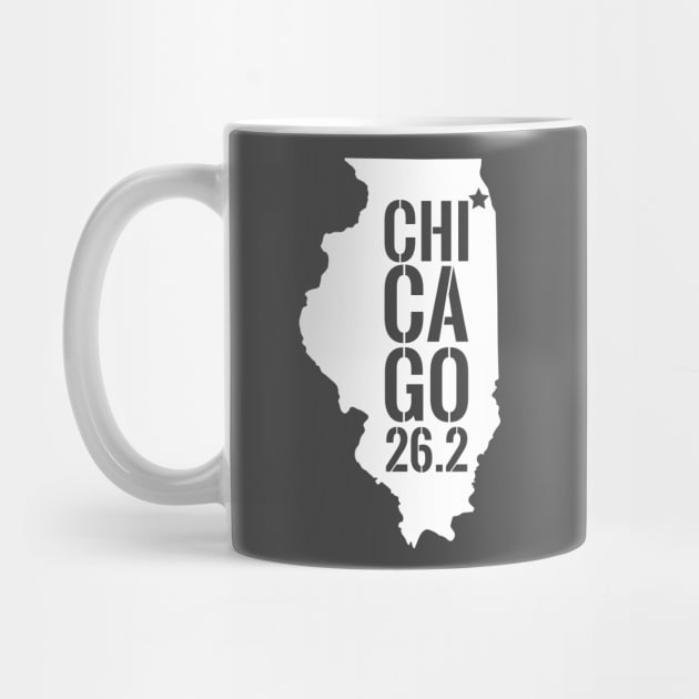 Chicago Marthon 26.2 Mile Race for Runners by HungryDinoDesign